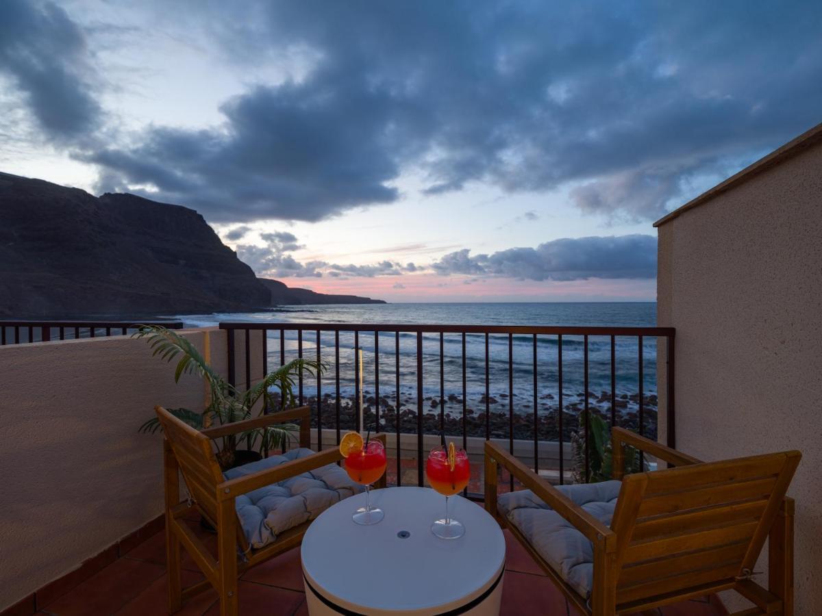 Giraud II - Secluded Beachfront Duplex Santa Maria de Guia de Gran Canaria エクステリア 写真