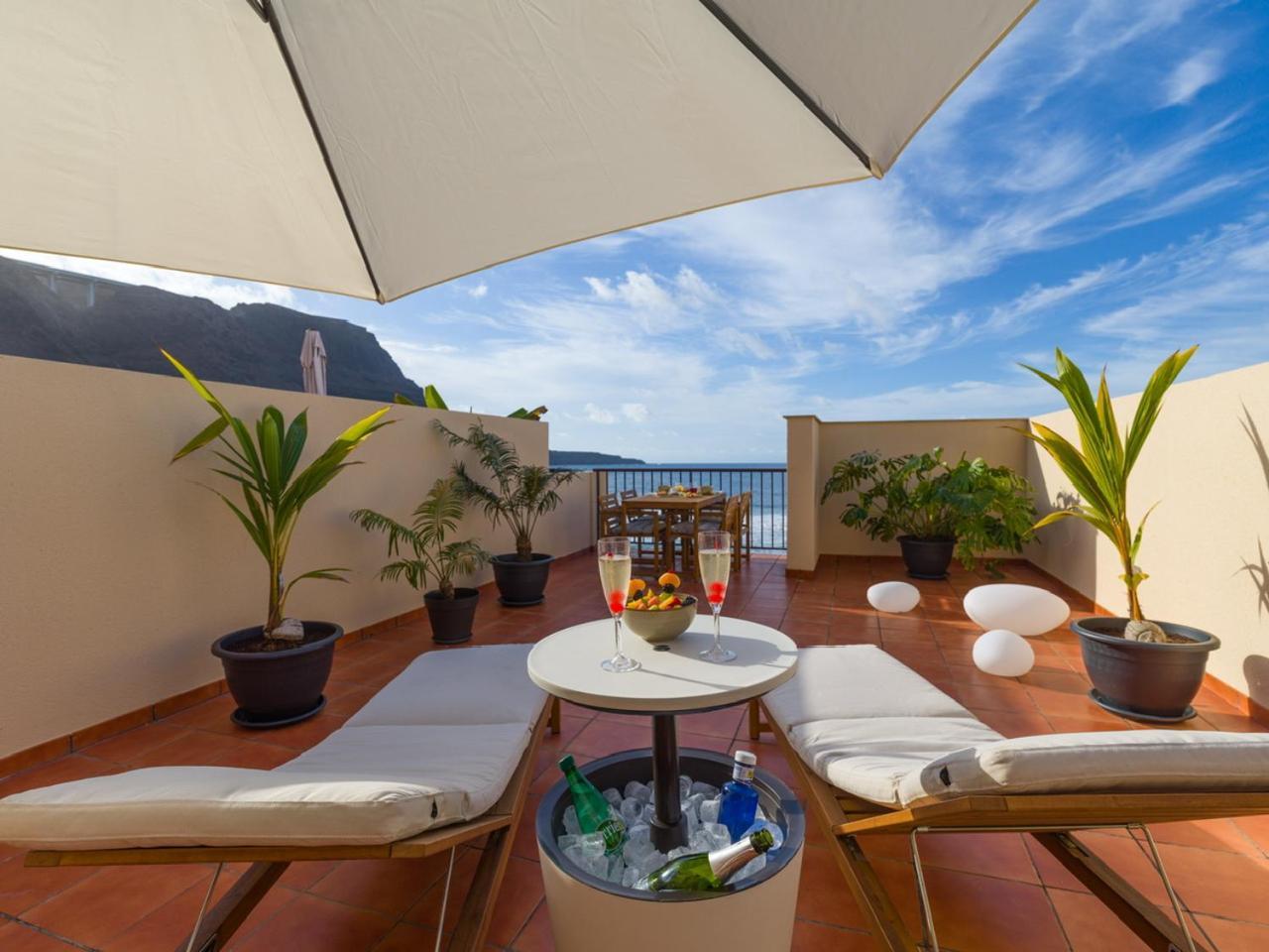 Giraud II - Secluded Beachfront Duplex Santa Maria de Guia de Gran Canaria エクステリア 写真